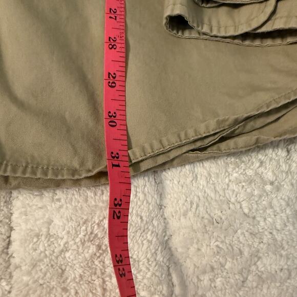 Eddie Bauer Men's Button Down Beige Long Sleeve Shirt Size Large Casual Staple - Picture 9 of 11